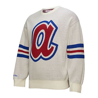 Mitchell & Ness Men's MLB Nylon Pullover Jacket Vintage Logo Braves Pullovers main image 1