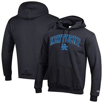 Men's Champion Black Kentucky Wildcats Arch Over Logo Pullover Hoodie