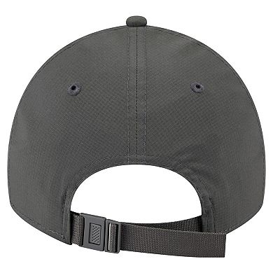 Men's New Era Charcoal Dallas Mavericks Active Ripstop 9TWENTY Adjustable Hat