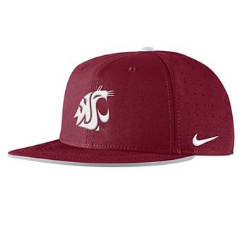 Men's Nike Crimson Washington State Cougars 2025 On-Field True Performance Baseball Fitted Hat