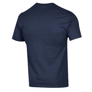 Men's Champion Navy West Virginia Mountaineers Arched Logo T-Shirt