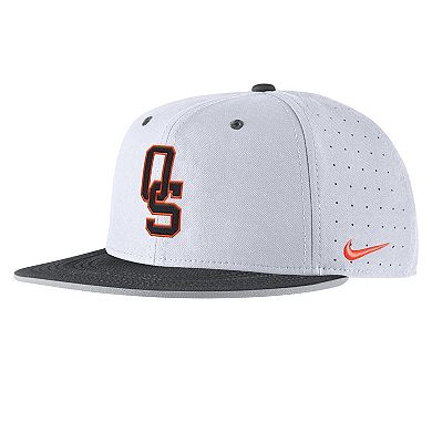 Men's Nike White Oklahoma State Cowboys 2025 On-Field True Performance Baseball Fitted Hat
