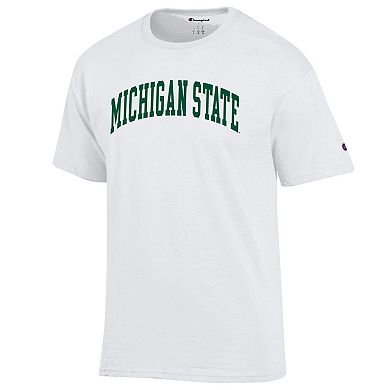Men's Champion White Michigan State Spartans Basic Arch T-Shirt