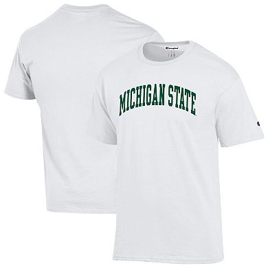 Men's Champion White Michigan State Spartans Basic Arch T-Shirt
