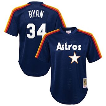 Toddler��Mitchell & Ness Nolan Ryan Navy Houston Astros Throwback Mesh Batting Practice Jersey