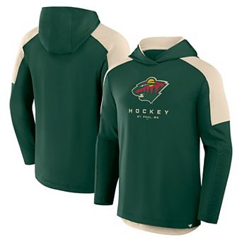 Men's Fanatics Hunter Green Minnesota Wild Meta Game Transitional Pullover Hoodie