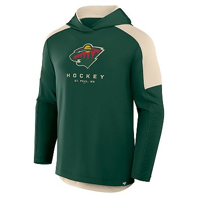 Men's Fanatics Hunter Green Minnesota Wild Meta Game Transitional Pullover Hoodie
