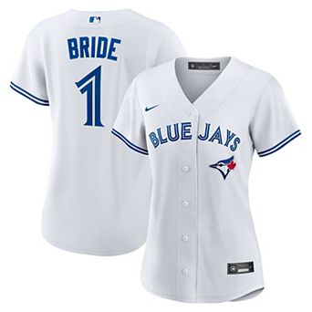 Women's Nike White Toronto Blue Jays #1 Bride Home Replica Jersey