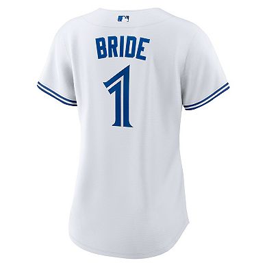 Women's Nike White Toronto Blue Jays #1 Bride Home Replica Jersey