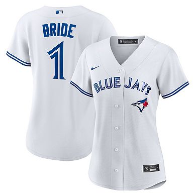 Women's Nike White Toronto Blue Jays #1 Bride Home Replica Jersey
