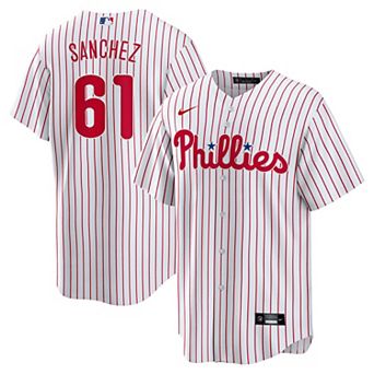 Men's Nike Cristopher Sanchez White Philadelphia Phillies Home Replica Jersey