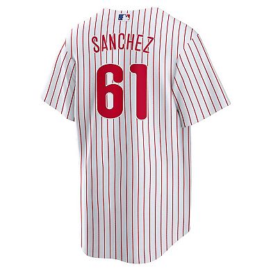Men's Nike Cristopher Sanchez White Philadelphia Phillies Home Replica Jersey