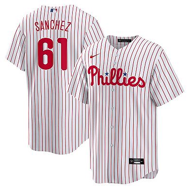 Men's Nike Cristopher Sanchez White Philadelphia Phillies Home Replica Jersey