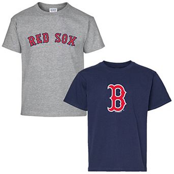 Youth Soft as a Grape Navy/Gray Boston Red Sox Two-Pack T-Shirt Set