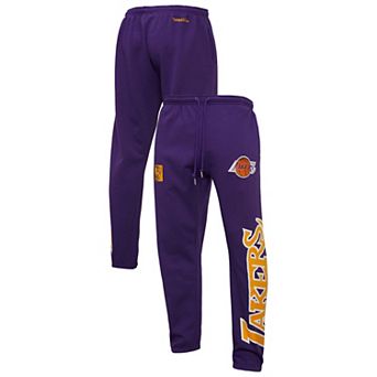 Men's Mitchell & Ness Purple Los Angeles Lakers Hardwood Classics Team Origins Pants