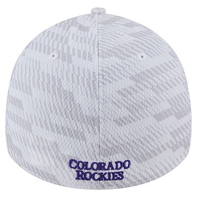 Men's New Era White Colorado Rockies Graded 39THIRTY Flex Hat