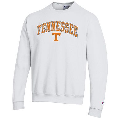 Men's�Champion White Tennessee Volunteers Arch Over Logo Pullover Sweatshirt