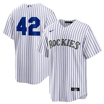 Men's Nike White Colorado Rockies Home 2025 Jackie Robinson Day Replica Jersey