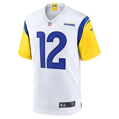 Men's Nike Puka Nacua White Los Angeles Rams Game Player Jersey