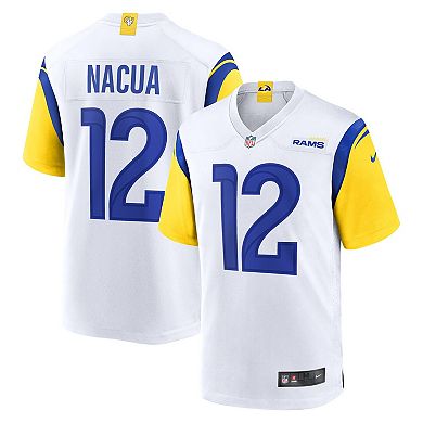 Men's Nike Puka Nacua White Los Angeles Rams Game Player Jersey