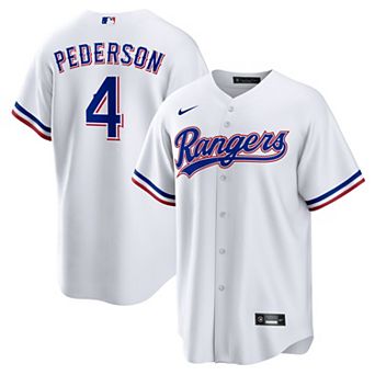 Men's Nike Joc Pederson White Texas Rangers Home Replica Jersey