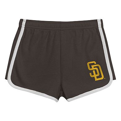 Toddler Brown San Diego Padres Double Run T-Shirt and Shorts Set