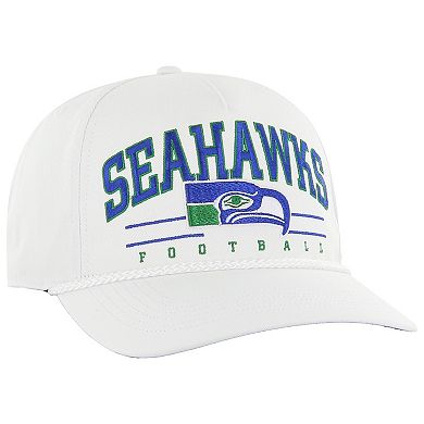 Men's '47 White Seattle Seahawks Roscoe Hitch Rope Adjustable Hat