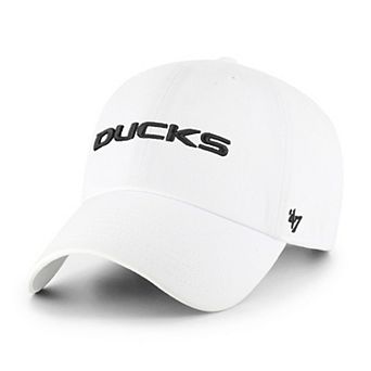 Men's '47 White Oregon Ducks Clean Up Adjustable Hat