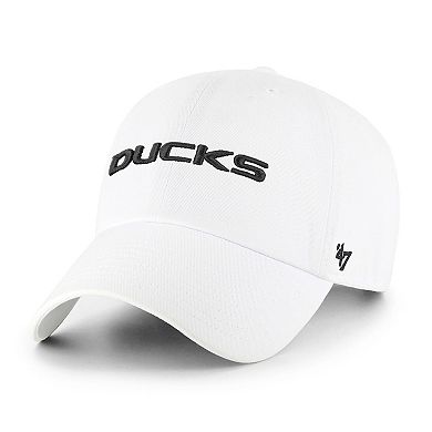 Men's '47 White Oregon Ducks Clean Up Adjustable Hat