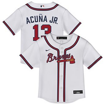 Infant Nike Ronald Acu̱a Jr. White Atlanta Braves Home Replica Jersey