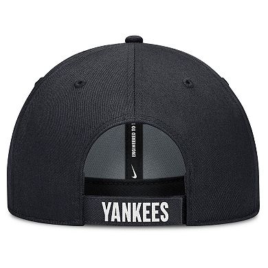 Men's Nike White/Navy New York Yankees Club Performance Adjustable Hat