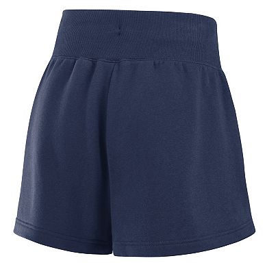 Women's Nike Navy/White New York Yankees Color-Block Phoenix Fleece Lounge Shorts