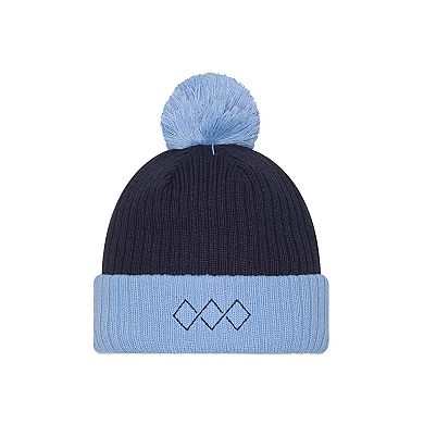 Men's New Era Light Blue Sporting Kansas City 2025 Jersey Hook Cuffed Knit Hat with Pom