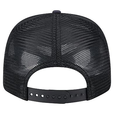 Men's New Era Black Washington Nationals Adventure Drinks Pattern 9SEVENTY Stretch-Snap Hat