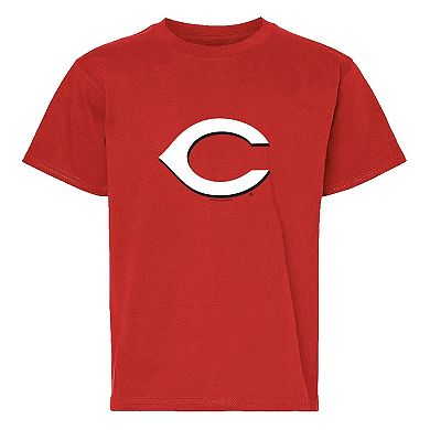 Youth Soft as a Grape Red/Heather Gray Cincinnati Reds Two-Pack T-Shirt Set
