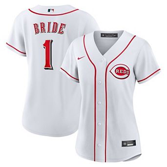 Women's Nike White Cincinnati Reds #1 Bride Home Replica Jersey