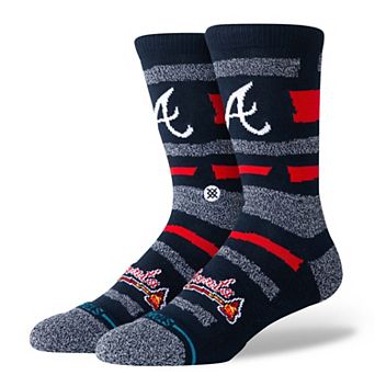 Unisex��Stance Atlanta Braves Squeeze Tri-Blend Knit Crew Socks