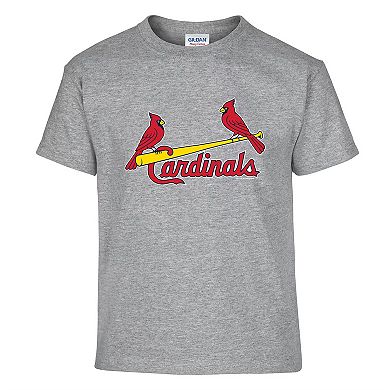 Youth Soft as a Grape Red/Gray St. Louis Cardinals Two-Pack T-Shirt Set