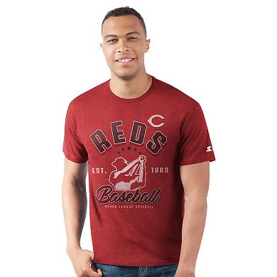 Men's Starter Red Cincinnati Reds Prime Time Batter T-Shirt
