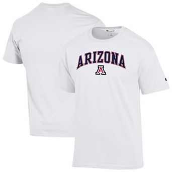 Men's Champion White Arizona Wildcats Arch Over Logo T-Shirt