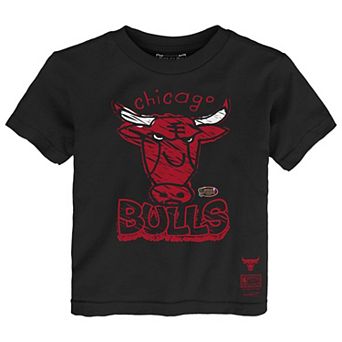 Toddler Mitchell & Ness Black Chicago Bulls Favorite Team T-Shirt