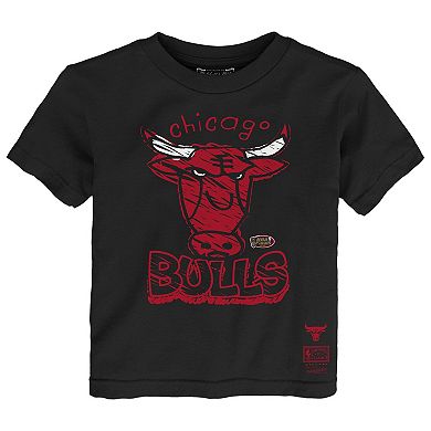 Toddler Mitchell & Ness Black Chicago Bulls Favorite Team T-Shirt