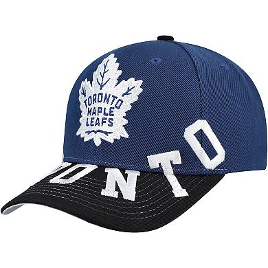 Men's Mitchell & Ness Blue/Black Toronto Maple Leafs Underarch Two-Tone Pro Crown Snapback Hat