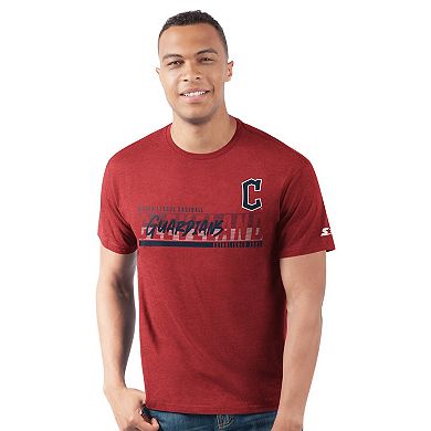 Men's Starter Red Cleveland Guardians Prime Time Team T-Shirt