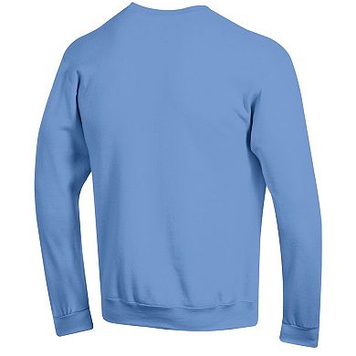 Men's Champion Light Blue Columbia University Basic Arch Fleece Pullover Sweatshirt