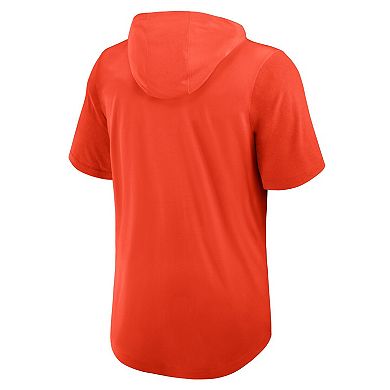 Men's Nike Orange Baltimore Orioles Tri-Blend Hoodie T-Shirt
