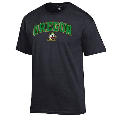 Men's Champion Black Oregon Ducks Arched Logo T-Shirt