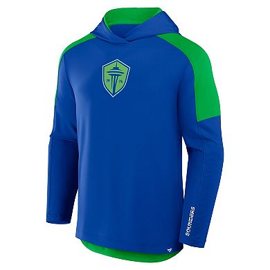 Men's Fanatics Royal Seattle Sounders FC Red Card Transitional Pullover Hoodie