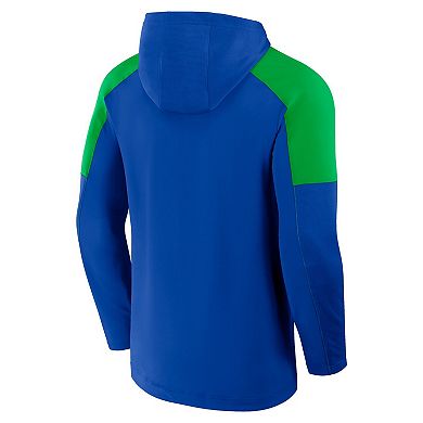 Men's Fanatics Royal Seattle Sounders FC Red Card Transitional Pullover Hoodie