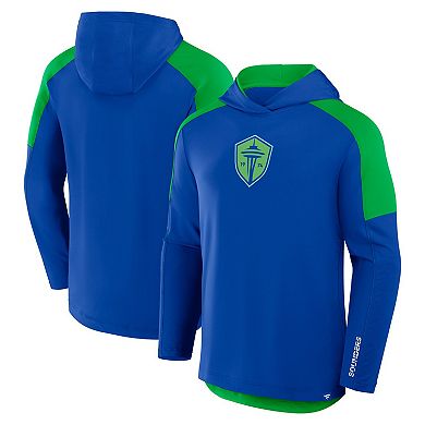 Men's Fanatics Royal Seattle Sounders FC Red Card Transitional Pullover Hoodie